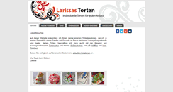 Desktop Screenshot of larissas-torten.de