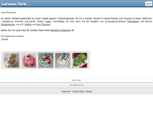 Tablet Screenshot of larissas-torten.de